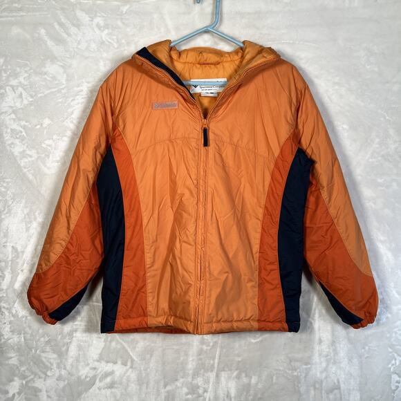 Vintage Columbia Sport Kids Color Block Winter Snow Hoodie Jacket Size 18/20 -XL